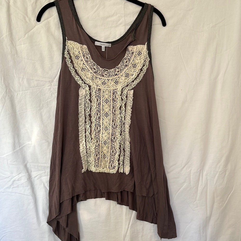 Mystree Front Lace Detail Tank size Small